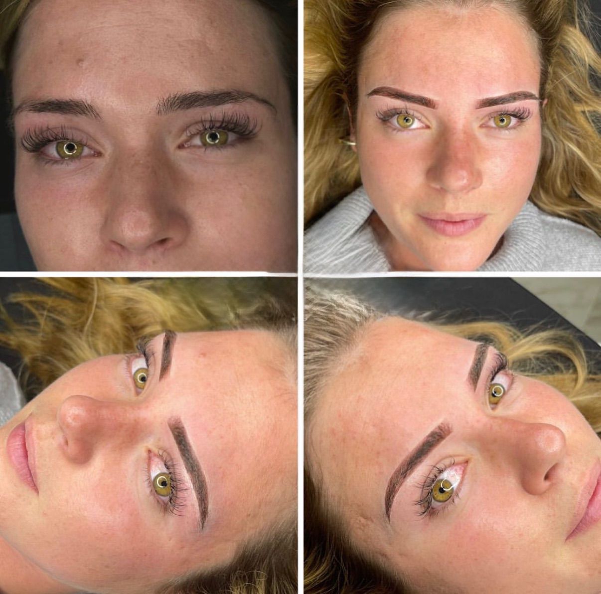 Wimpern und Augenbrauen nach der Behandlung